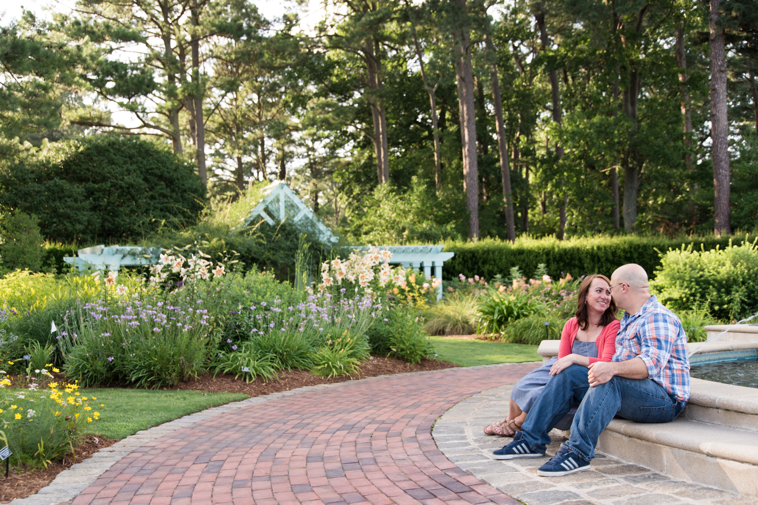 Norfolk Botanical Garden Engagement Session Floral Gardens-151.jpg