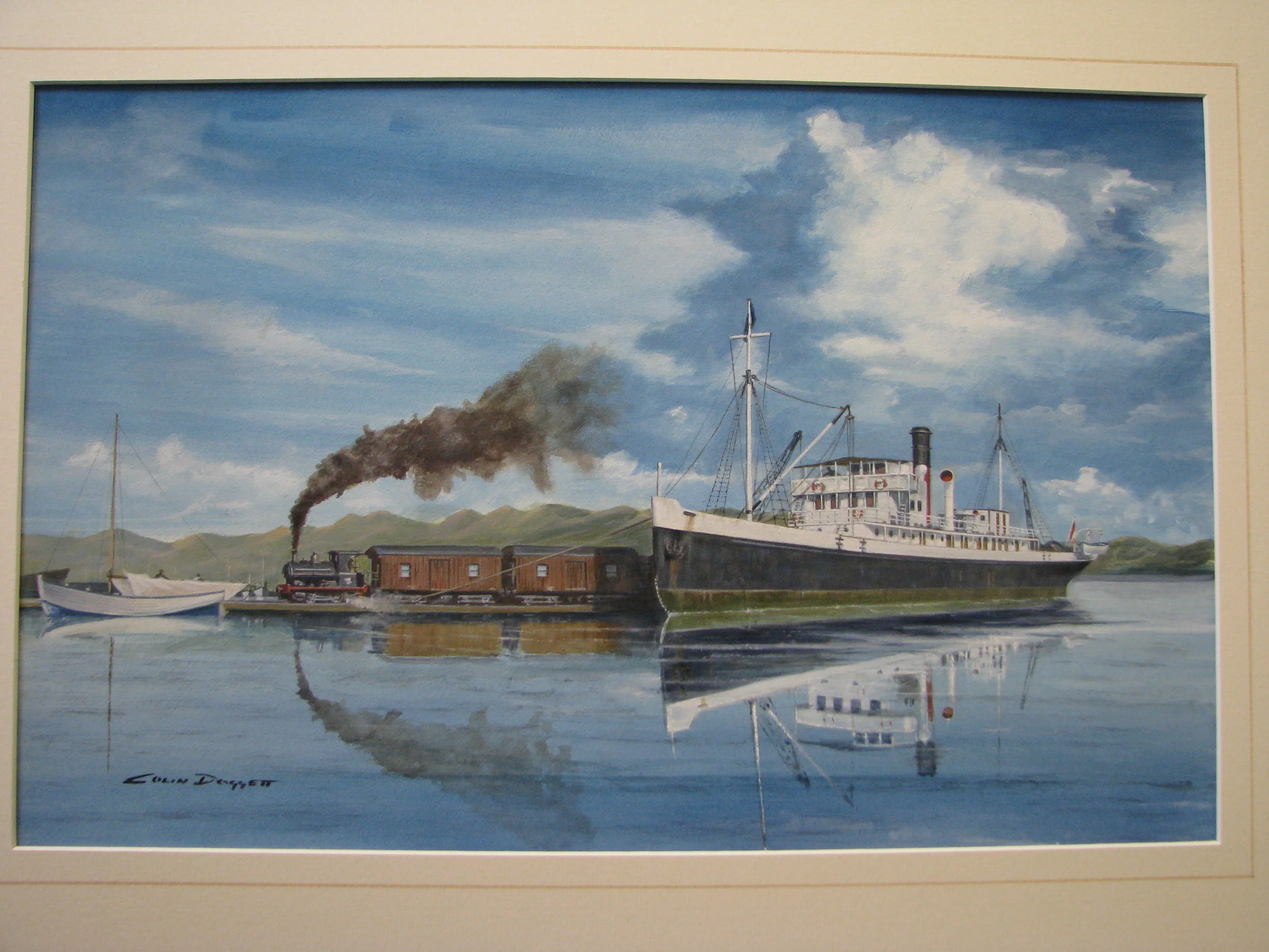 S.S Inca at berth in Lake Titicaca, Bolivia. Commissioned piece. 