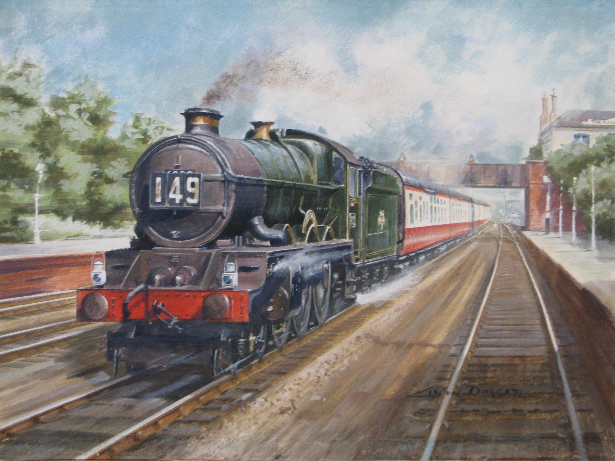 King Class Locomotive at Newbury Station