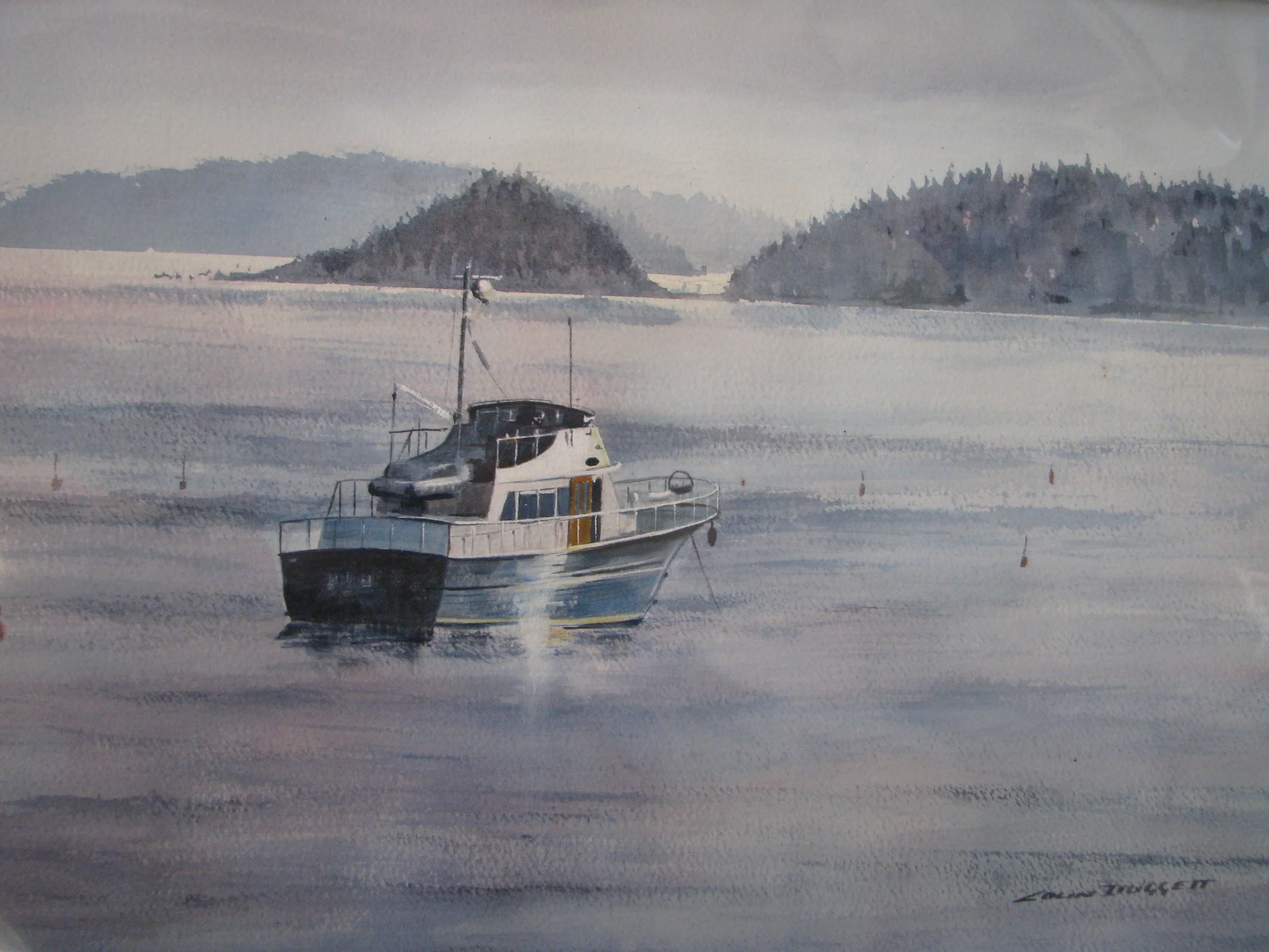 “Evening Rest” Harspwell, Maine. Available as an original or print. 