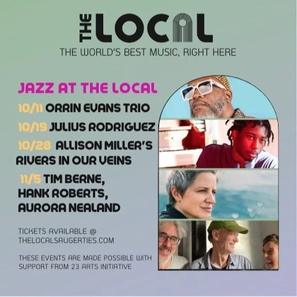 Amazing Jazz presented by our friends @thelocalsaugerties. Orrin Evans Trio 10/11