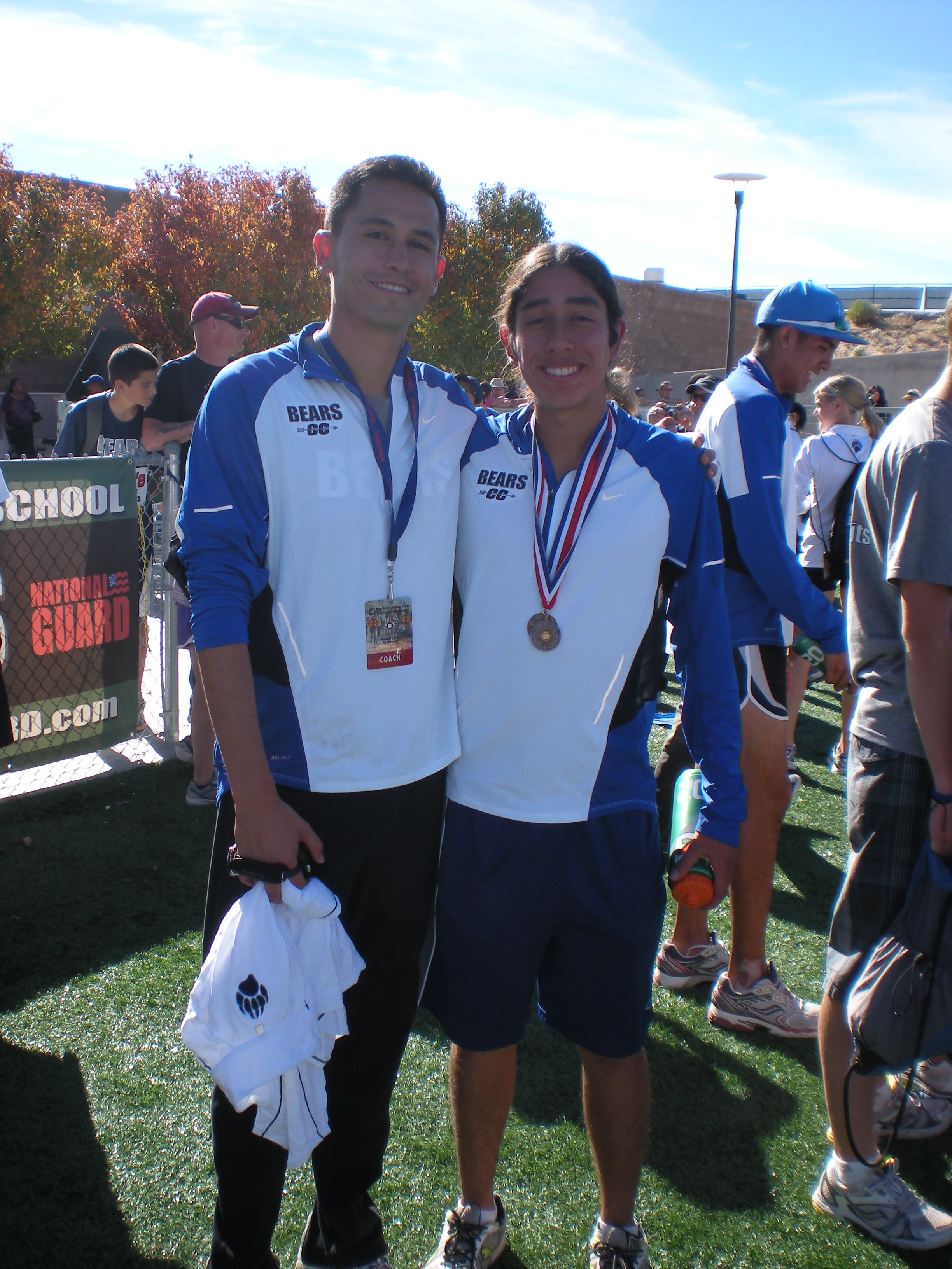 Coach Nick Martinez & 2010 State Champion Kyle Fast Wolf