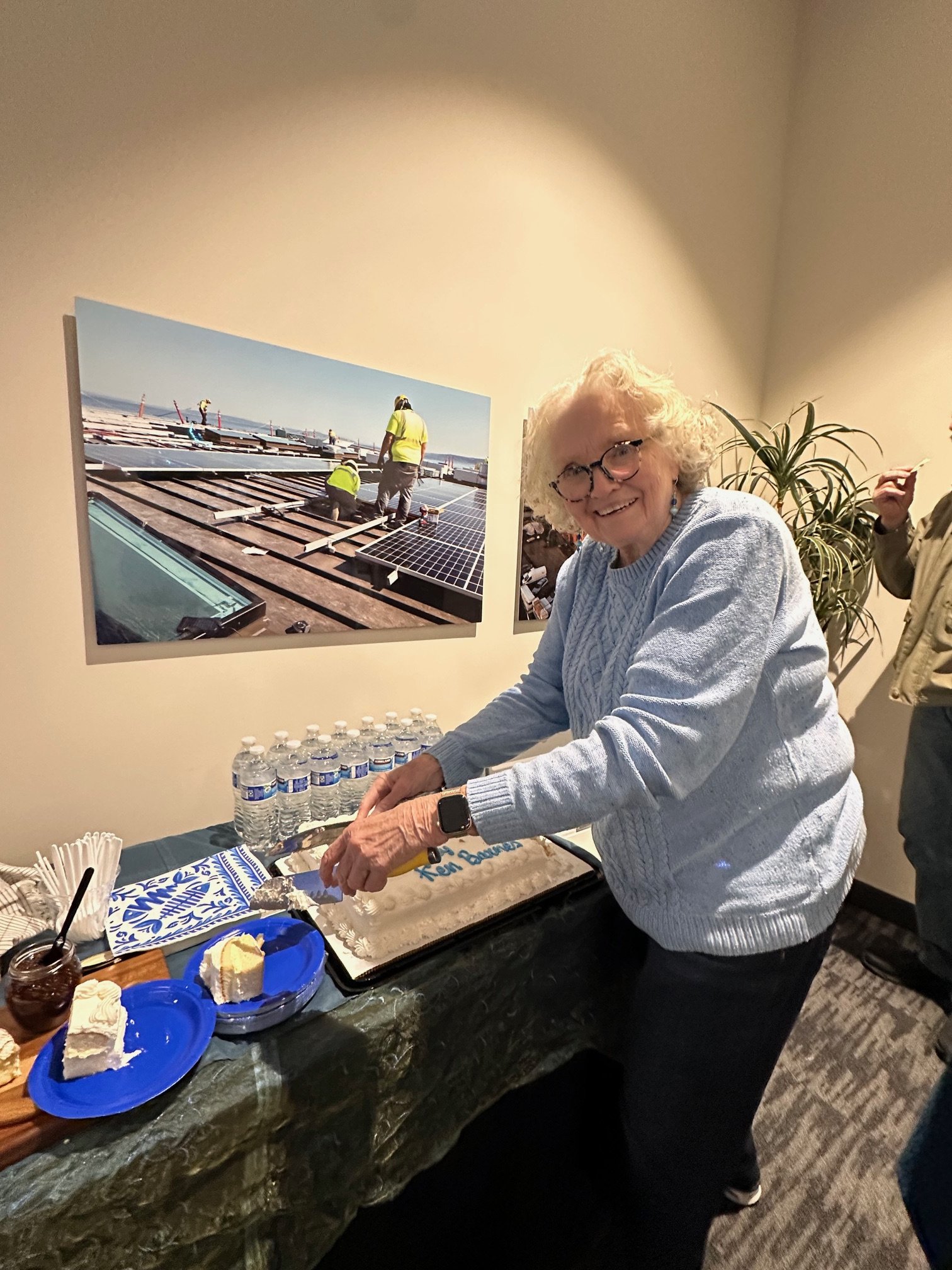Inside the Edmonds Waterfront Center for the reception