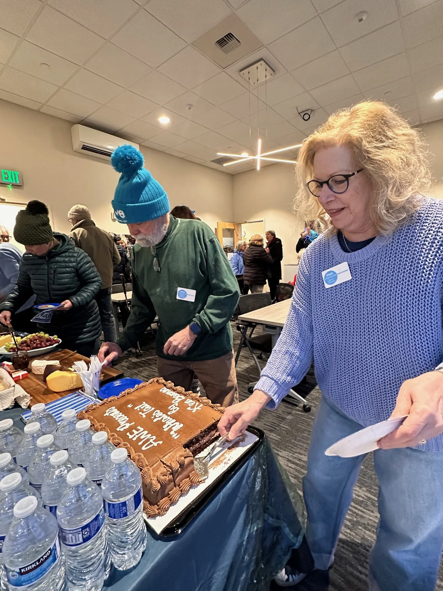 Inside the Edmonds Waterfront Center for the reception