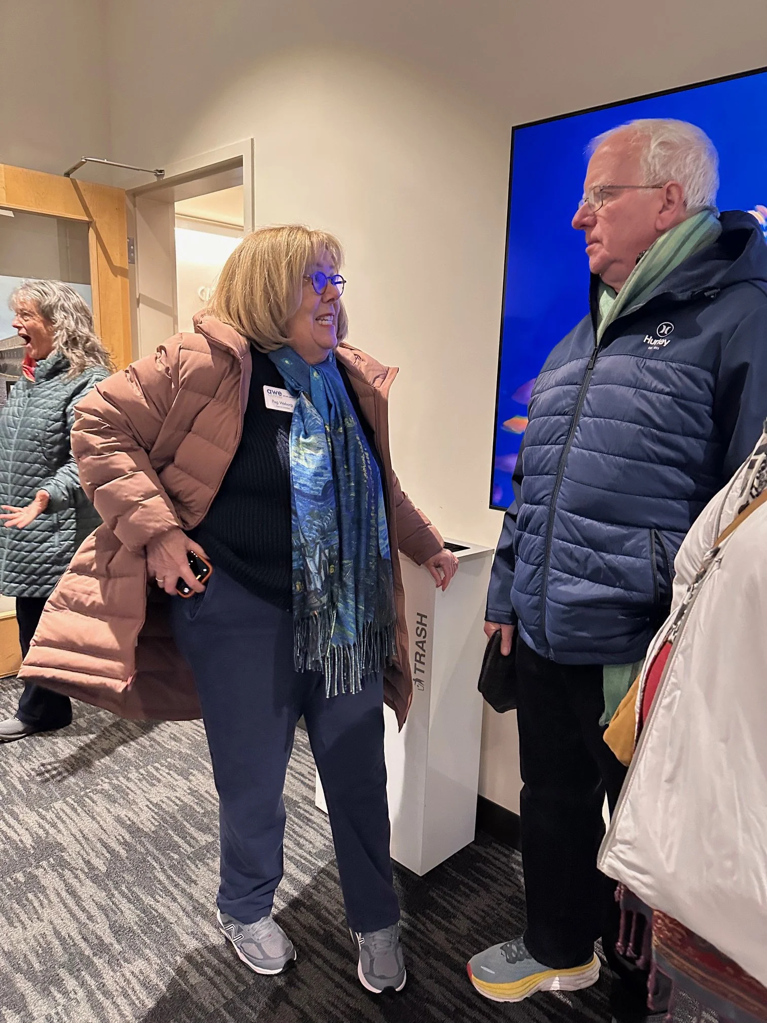 Inside the Edmonds Waterfront Center for the reception