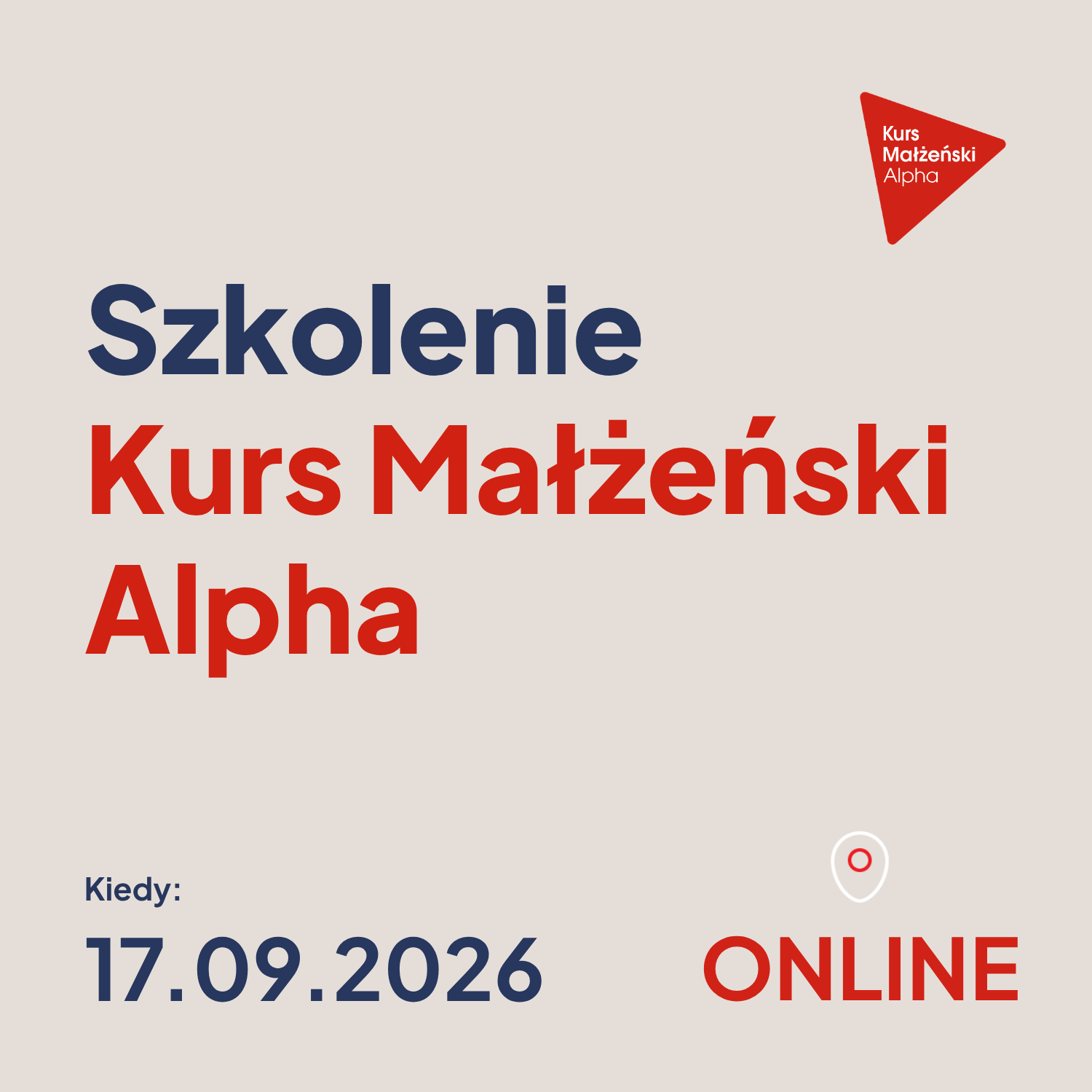 Szkolenie online: Kurs Małżeński Alpha