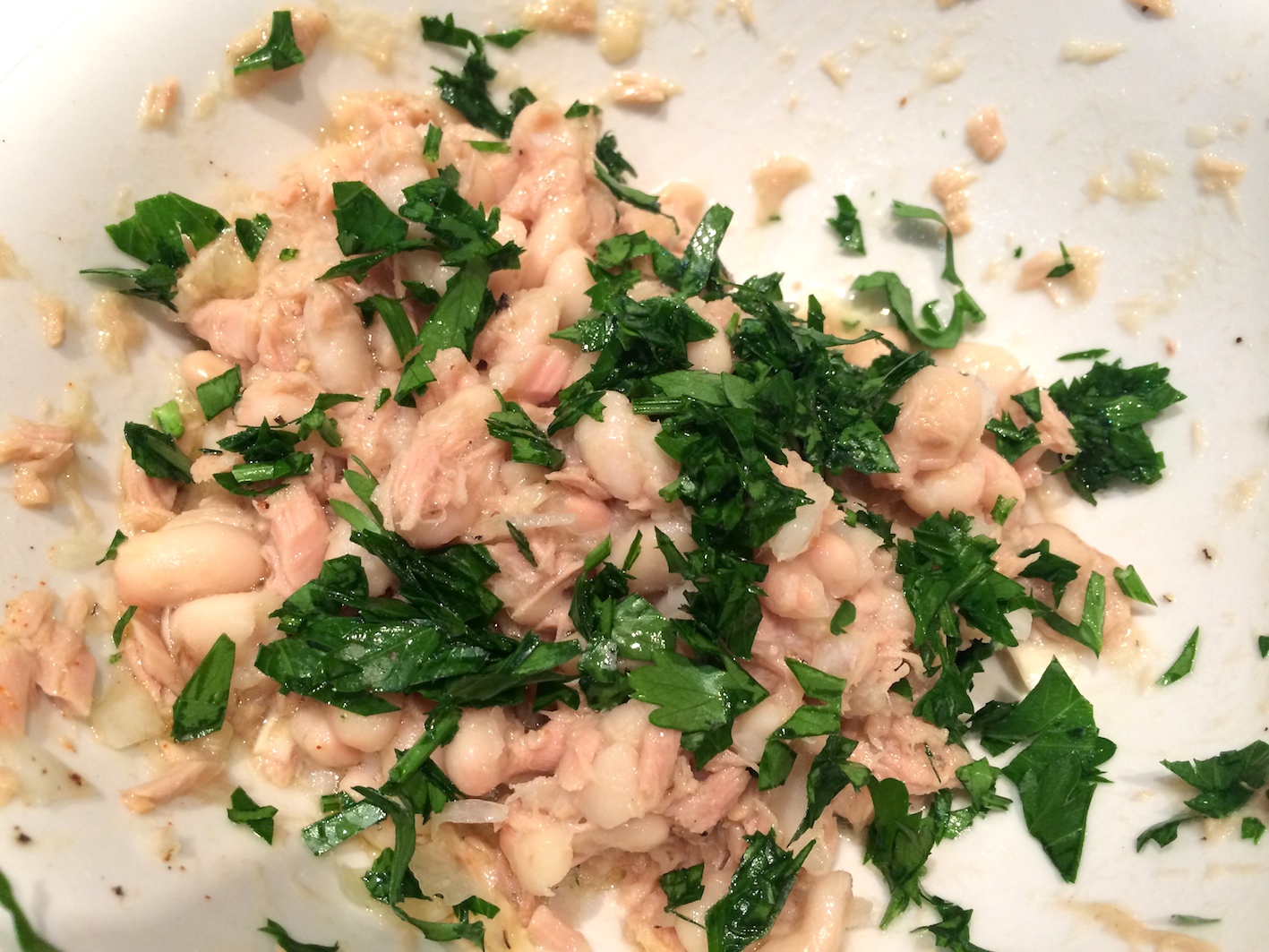Tuna & Cannellini Bean Salad with Onion