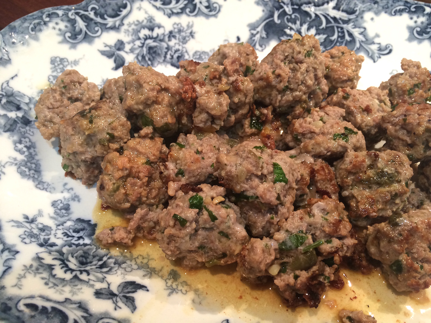 Veal meatballs with Capers & Lemon