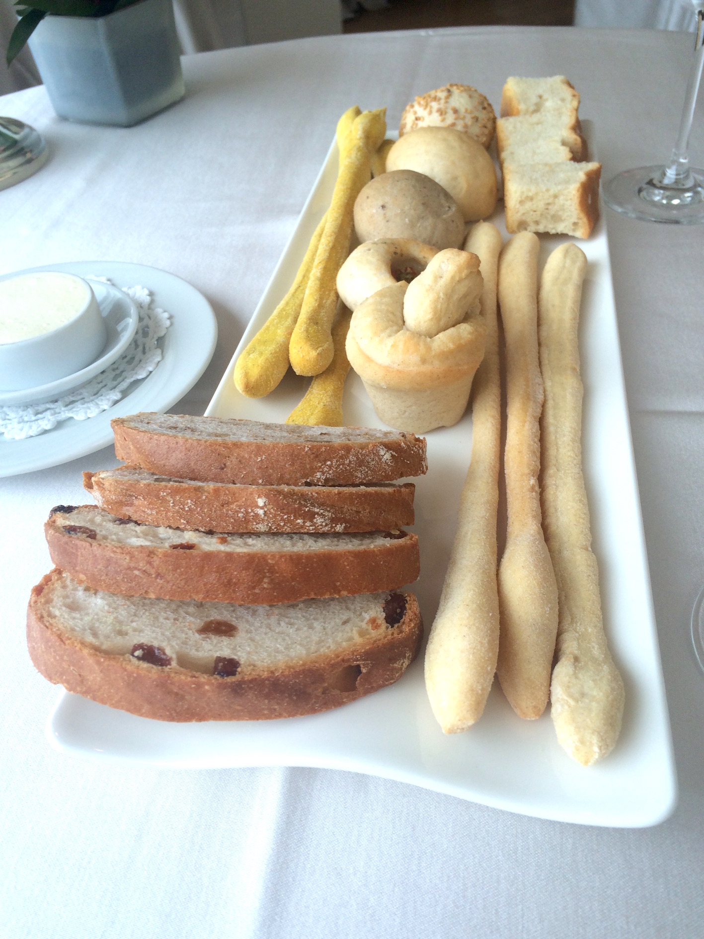 turmeric bread sticks at Esplanade in Desenzano del Garda