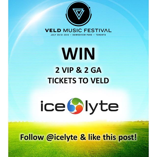 Follow @icelyte and like this post to WIN 2 VIP and 2 GA passes to VELD Music Festival this weekend ✔️