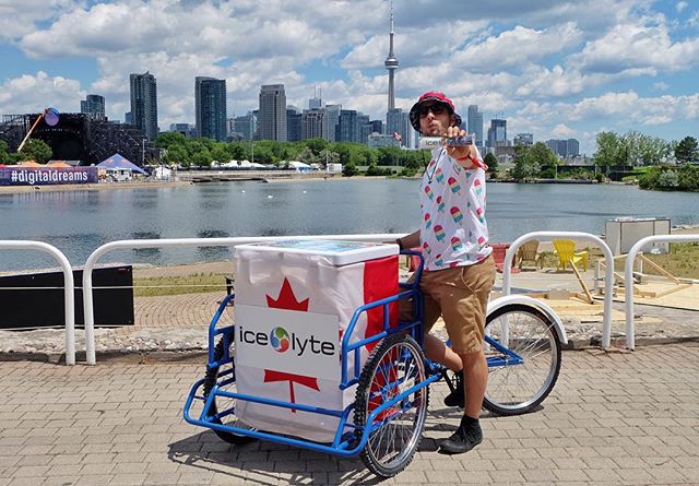 Check out the Ice Lyte bike at Digital Dreams this weekend! #goingmobile #digitaldreams #stayhydrated #edm #ontarioplace #echobeach #electrolytes #freezie