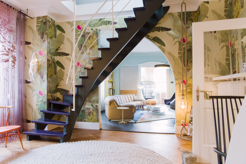 The staircase room. Looking into the living room. Peter Ippolito's and Stefan Gabel's home in Stuttgart.
CREDIT: Clara Tuma for The Wall Street Journal.
BALANCE SHEET-Stuttgart