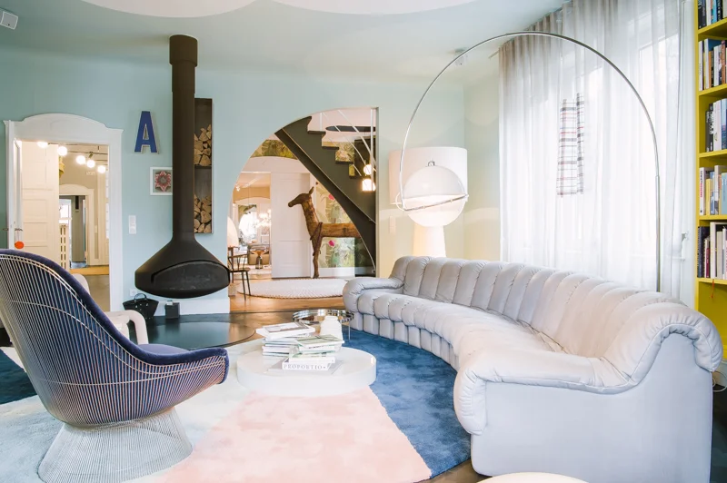 The living room in Peter Ippolito's and Stefan Gabel's home in Stuttgart.
CREDIT: Clara Tuma for The Wall Street Journal.
BALANCE SHEET-Stuttgart