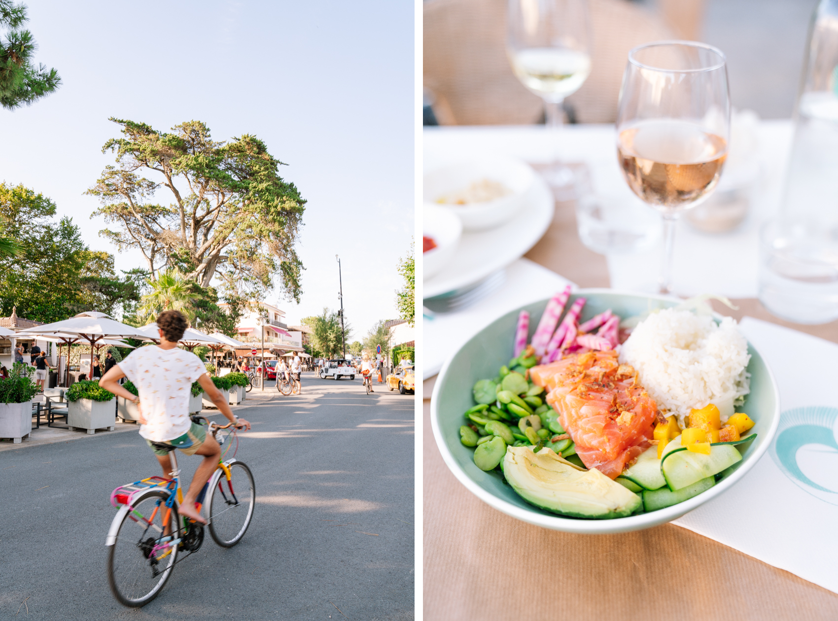  Summer time vibes and Buddha Bowl in Cap Ferret, near Bordeaux. Photo by travel photographer Clara Tuma. 