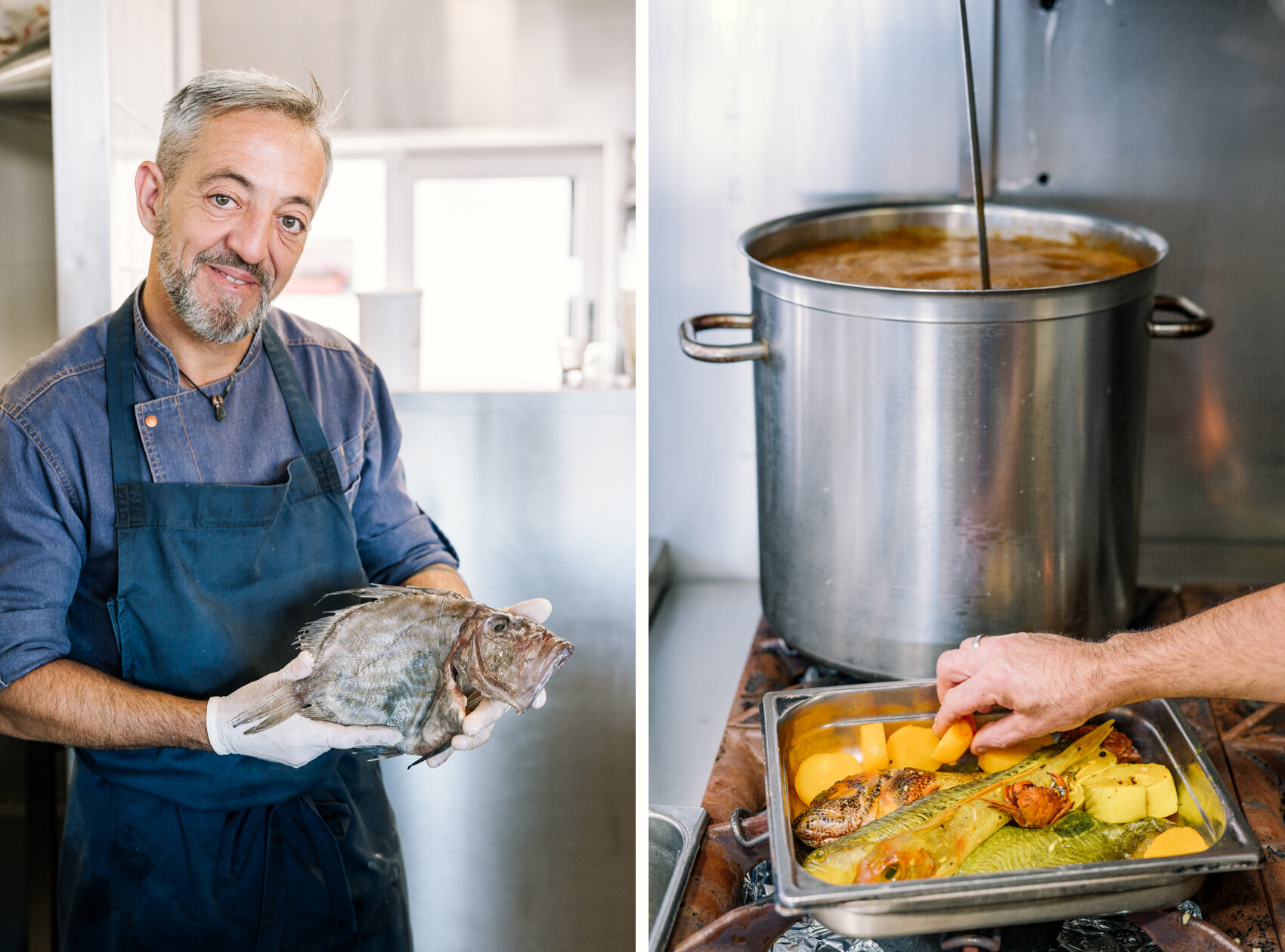  Making Bouillabaisse in Marseille.  Photo by travel, hospitality and restaurant photographer Clara Tuma 