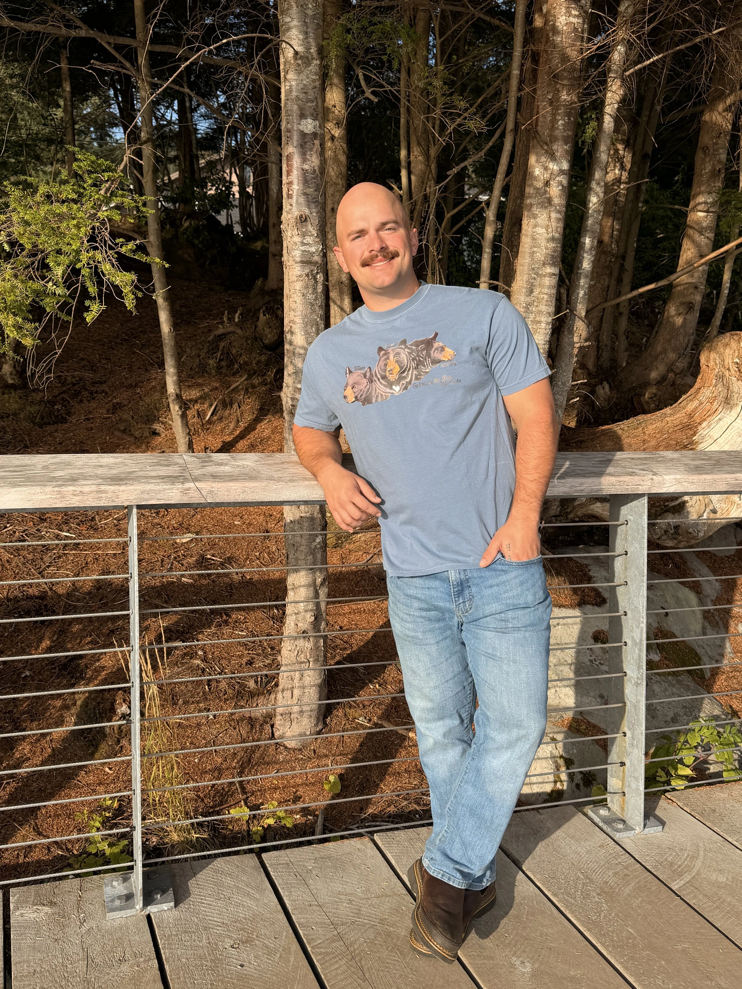 Blue Adult Tee Black Bears