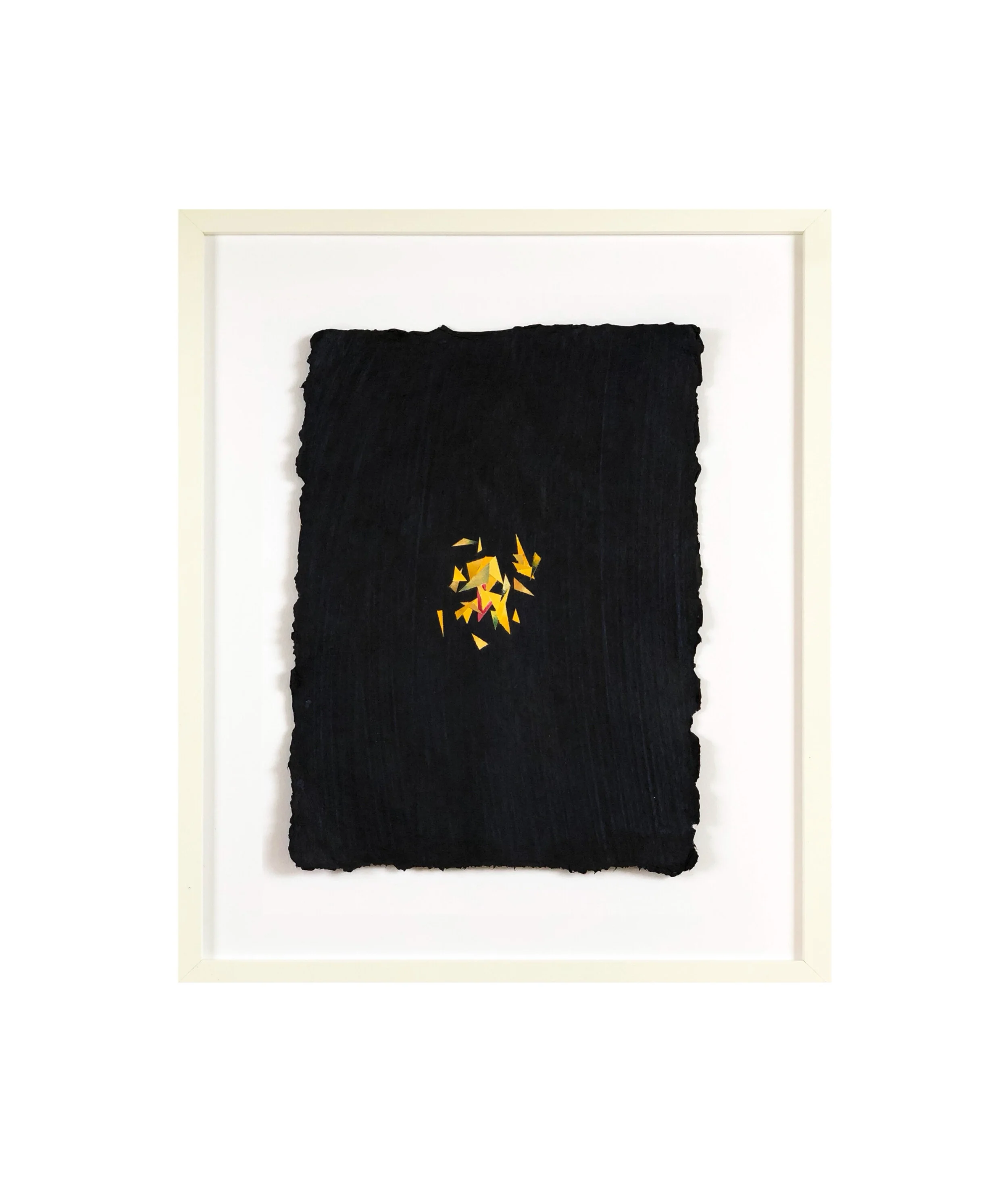 Indigo with Falling Yellow 