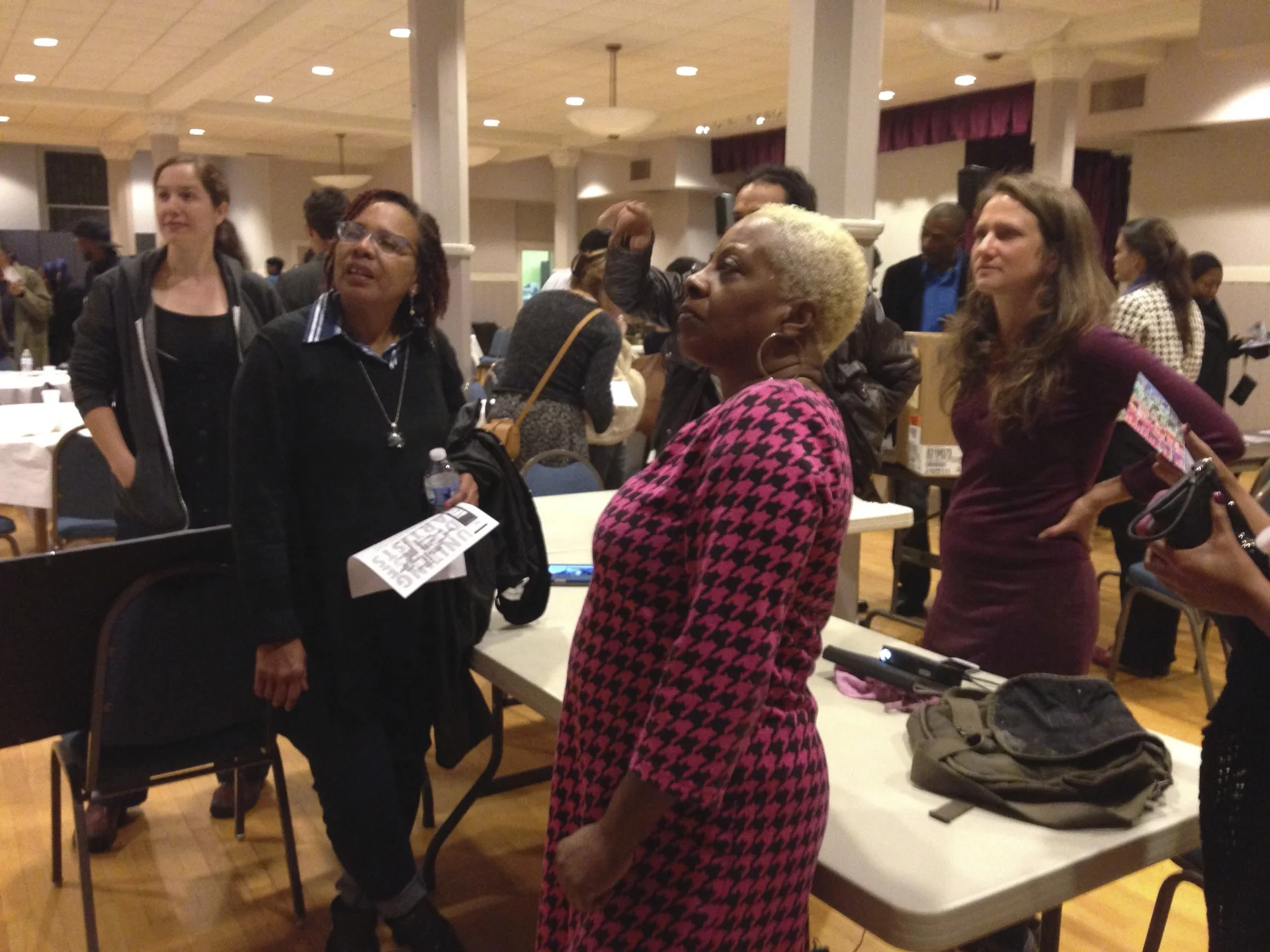 Participants view options for a Whitelock Street mural