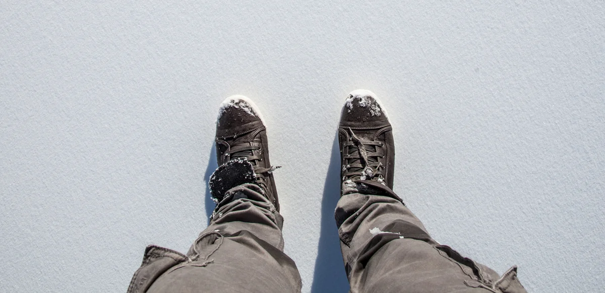 Why you should wear proper boots in the winter