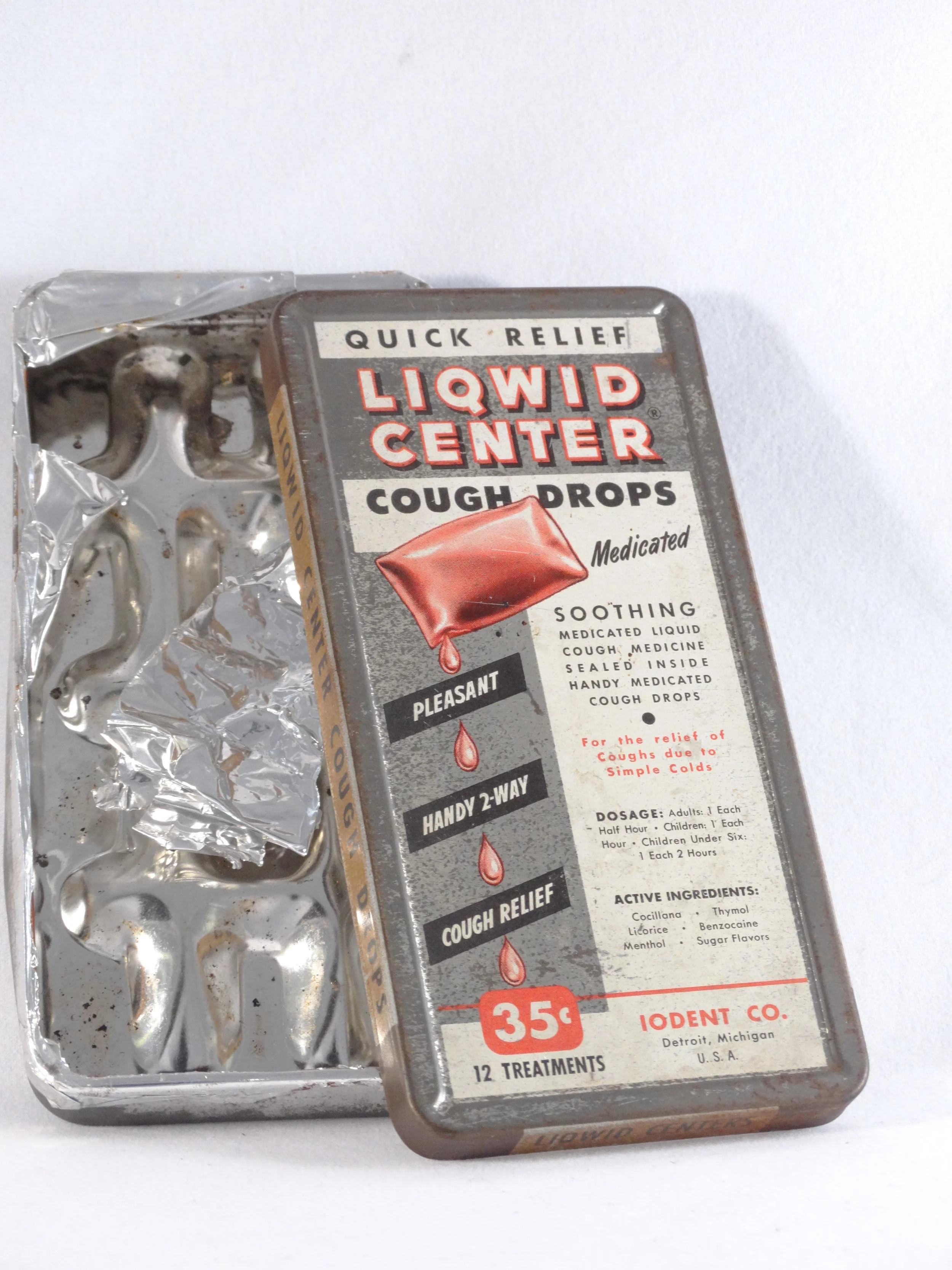 quick relief liqwid center cough drops