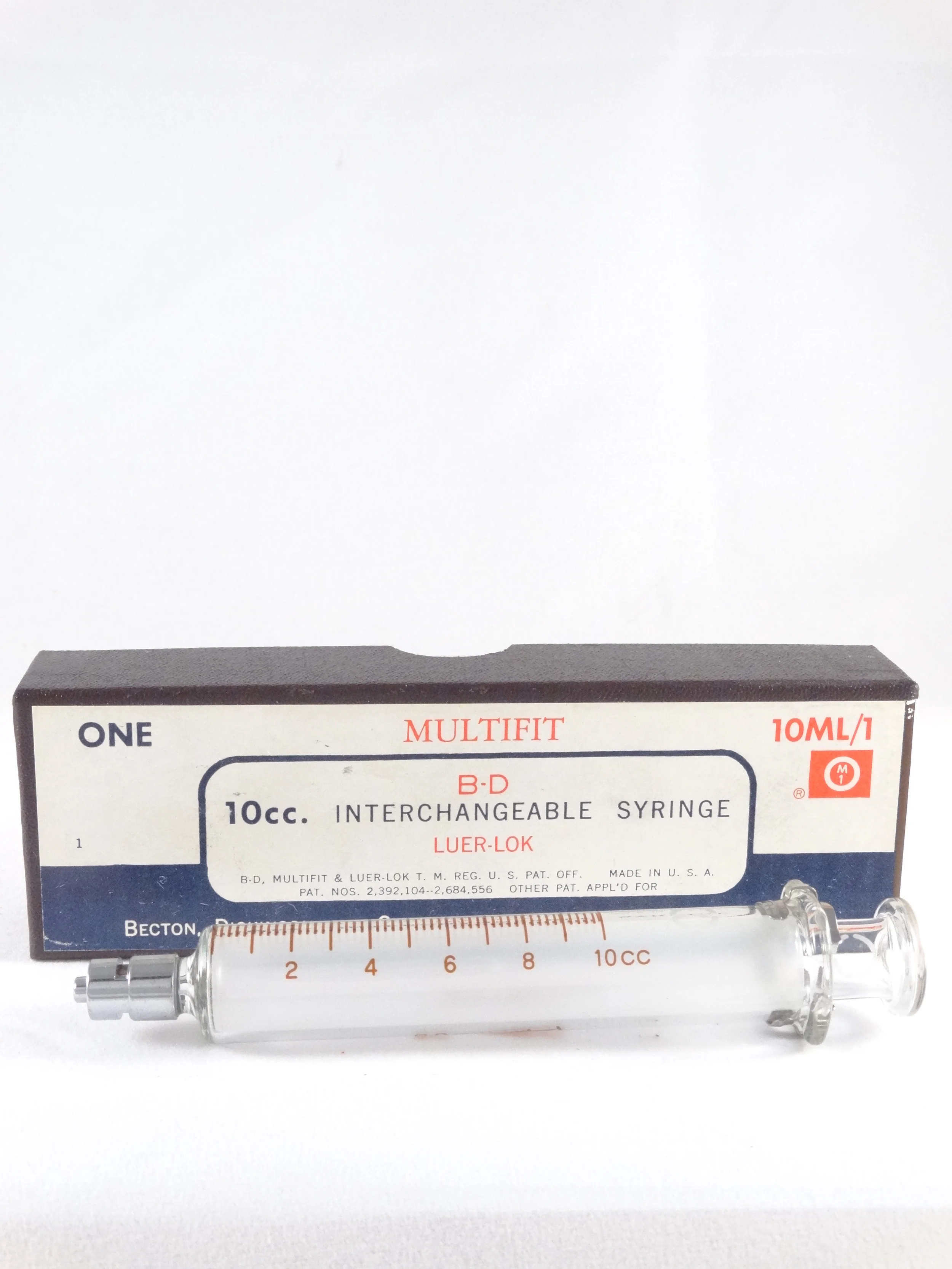 multifit bd 10 cc. interchangeable syringe