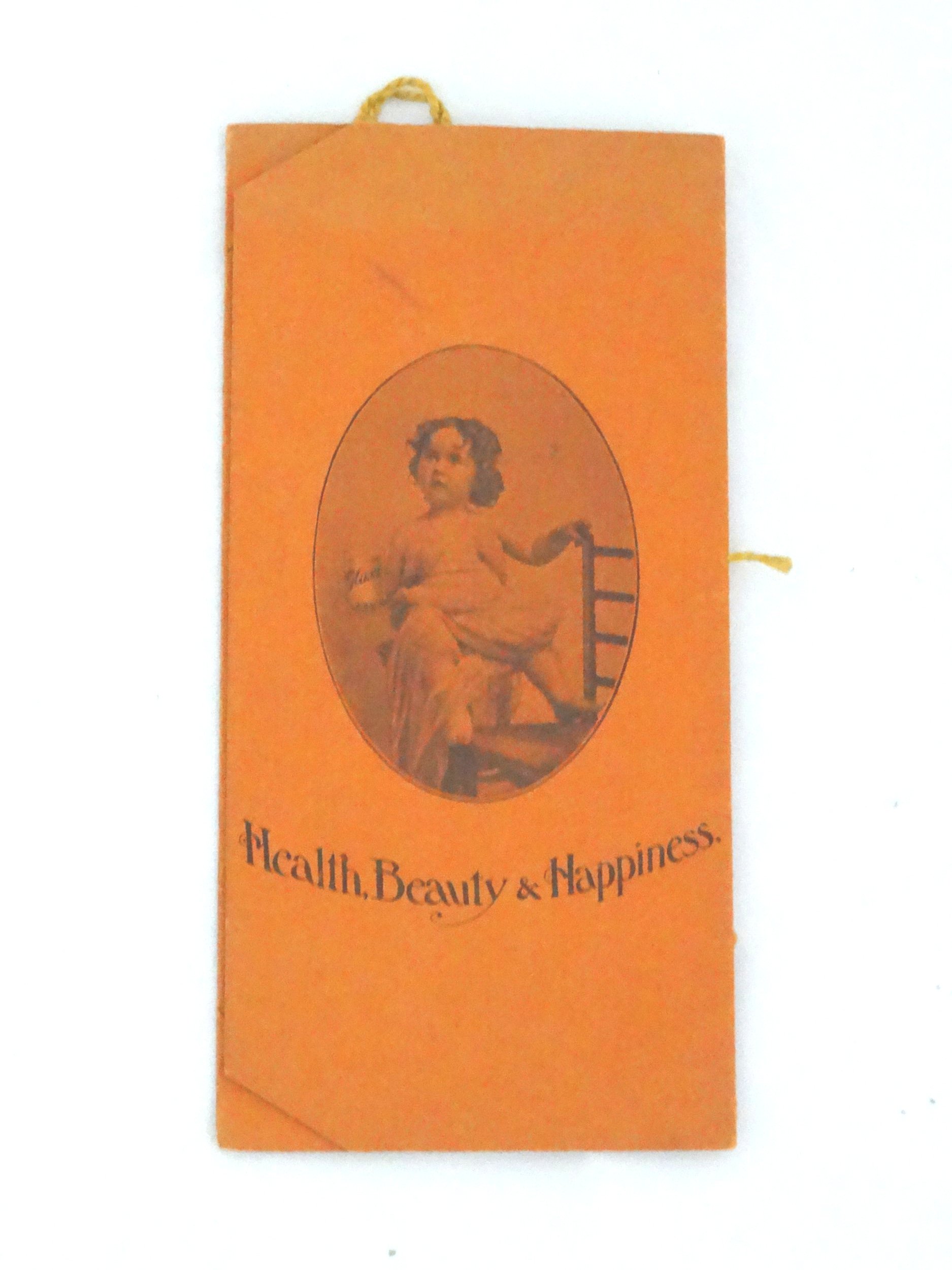 health, beauty and happiness promotional hanger