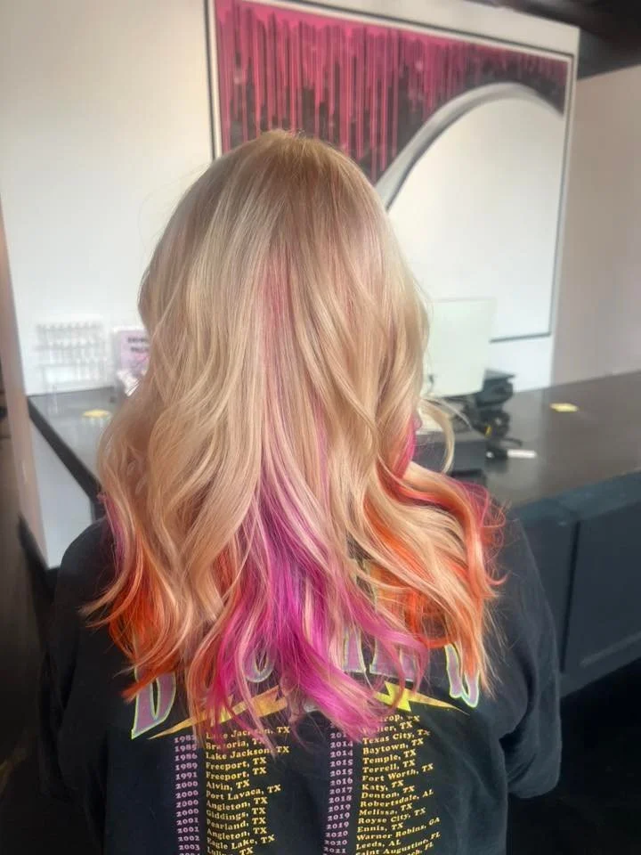 A vivid color dream come true! @perrihairaffair did an incredible job on this! #vividhaircolor #hair #franklin #franklinTN