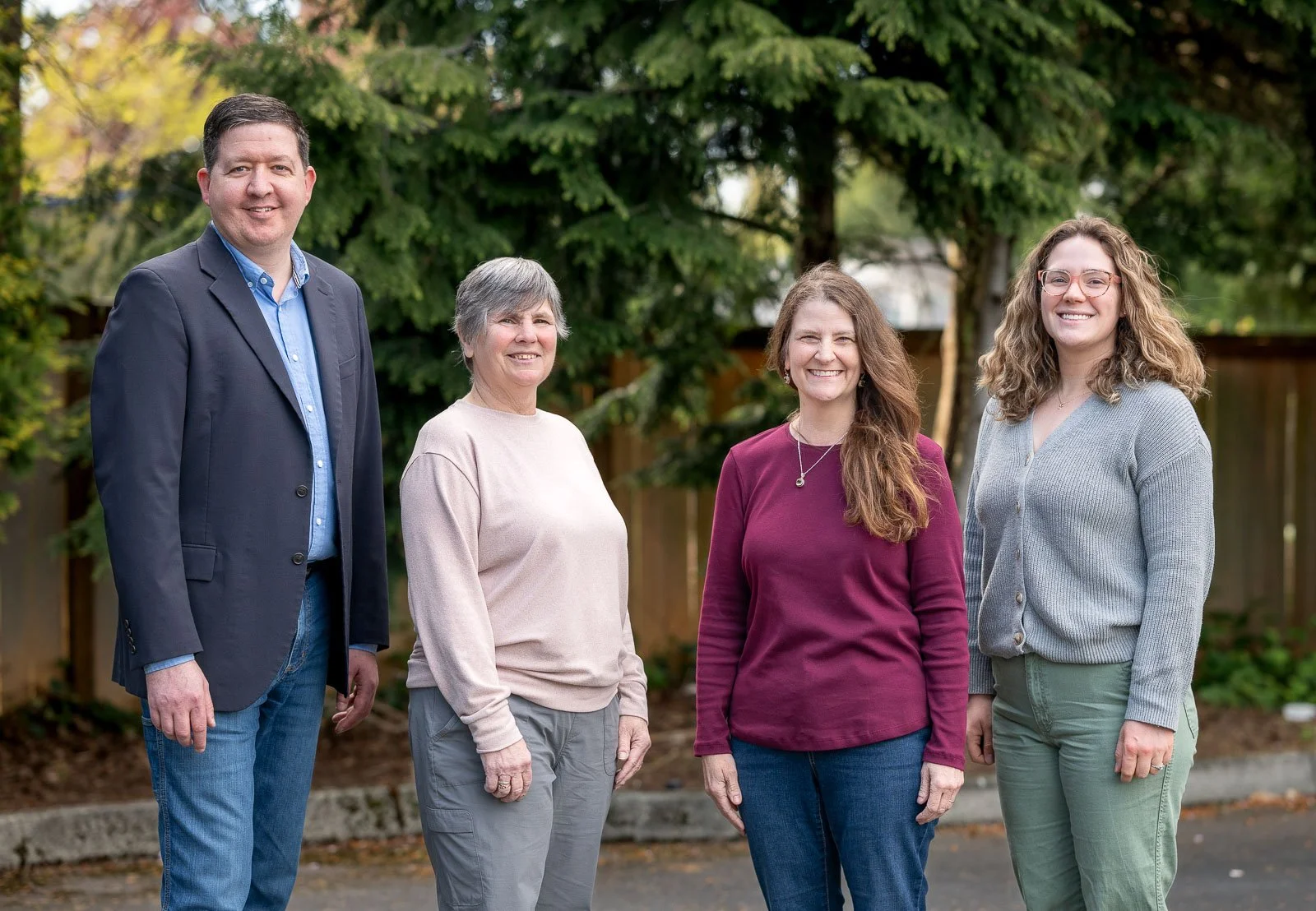 Professional group portrait of counseling providers at an Olympia, Washington practice