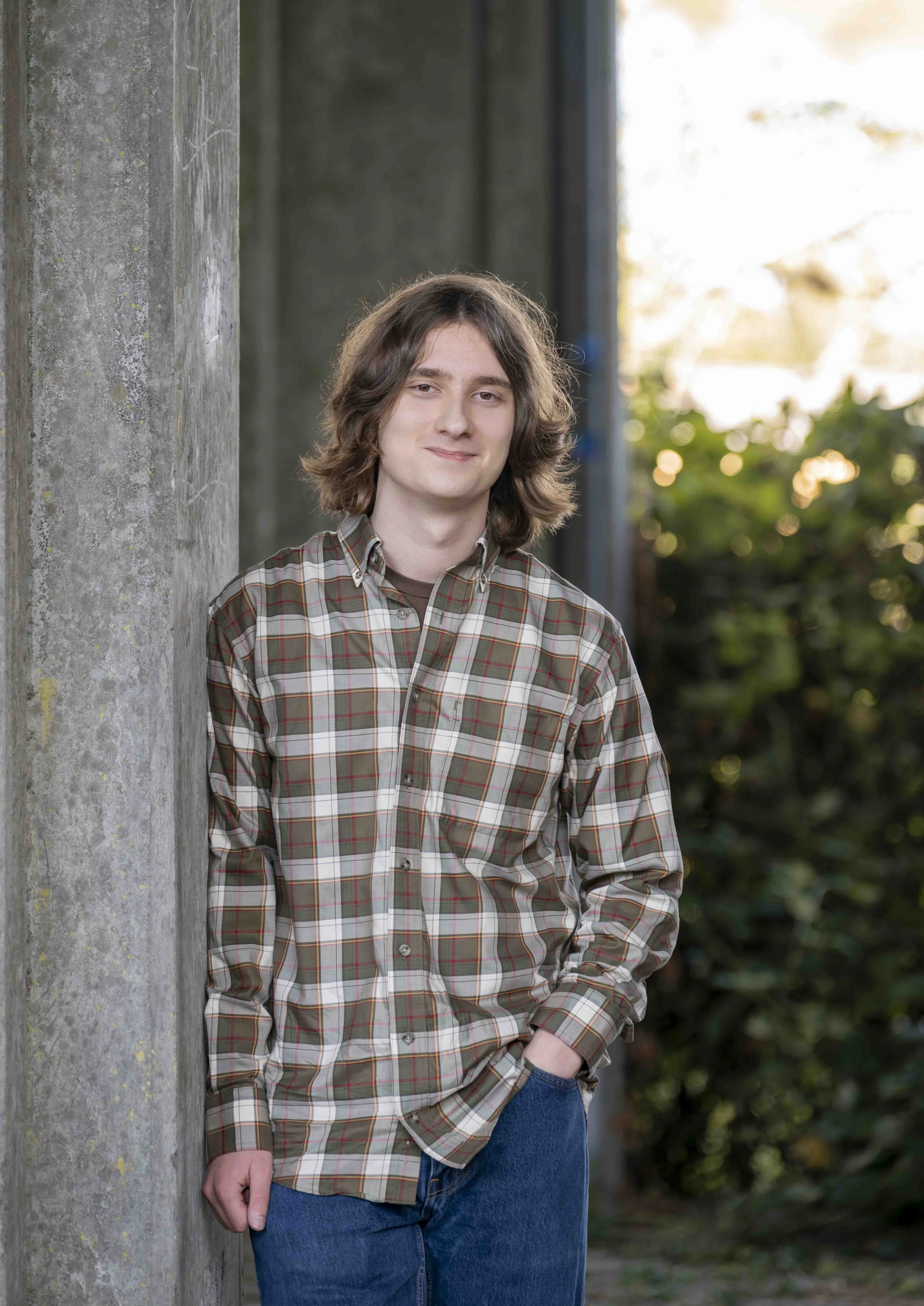 Senior Pictures at Tumwater Falls Park in Olympia