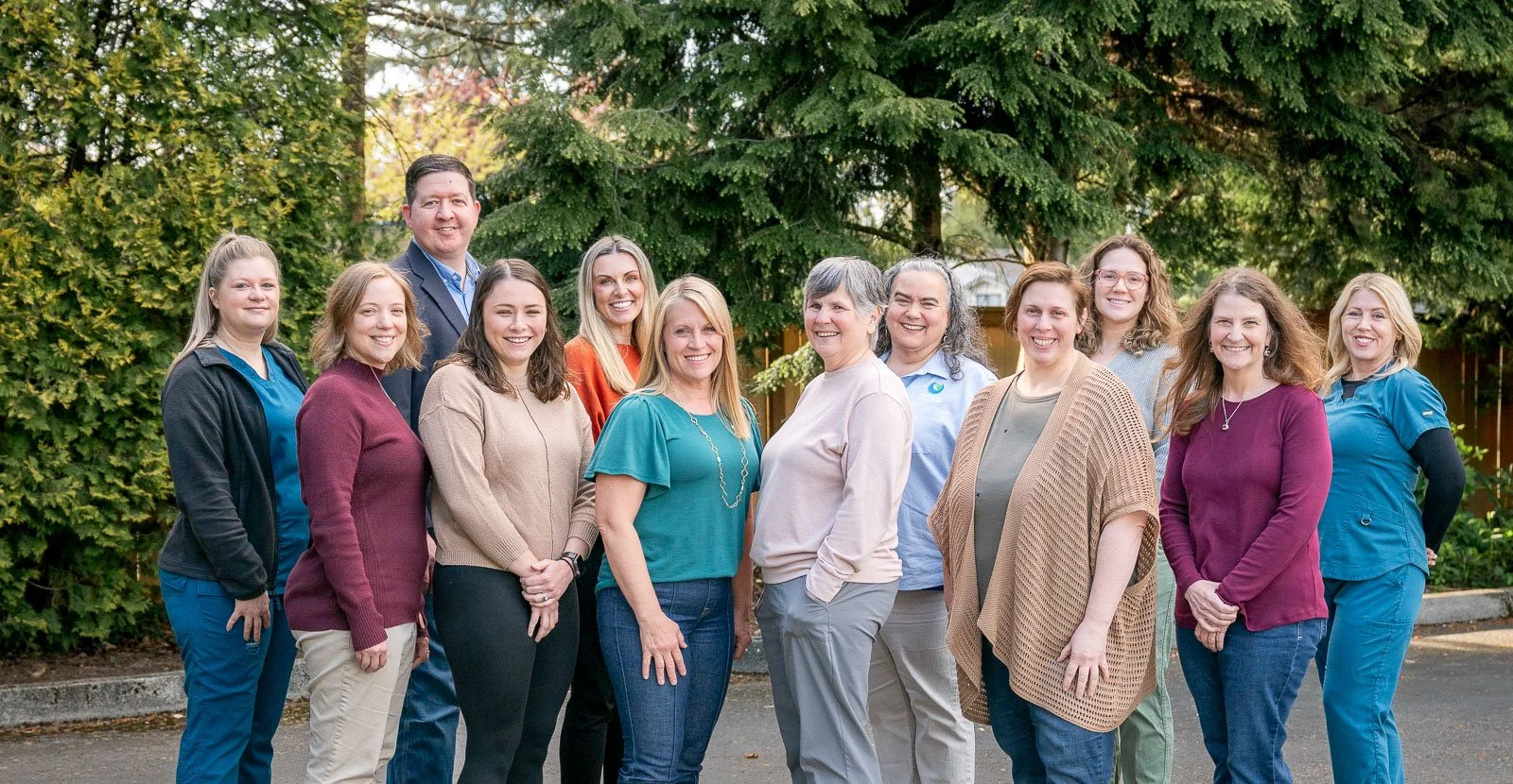 Counseling office staff gathered for a professional group photo in Olympia, WA