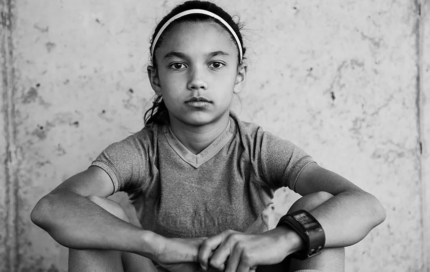 Malea, 11. "Eu sou muito boa em embaixadinhas - meu recorde é 1.065"