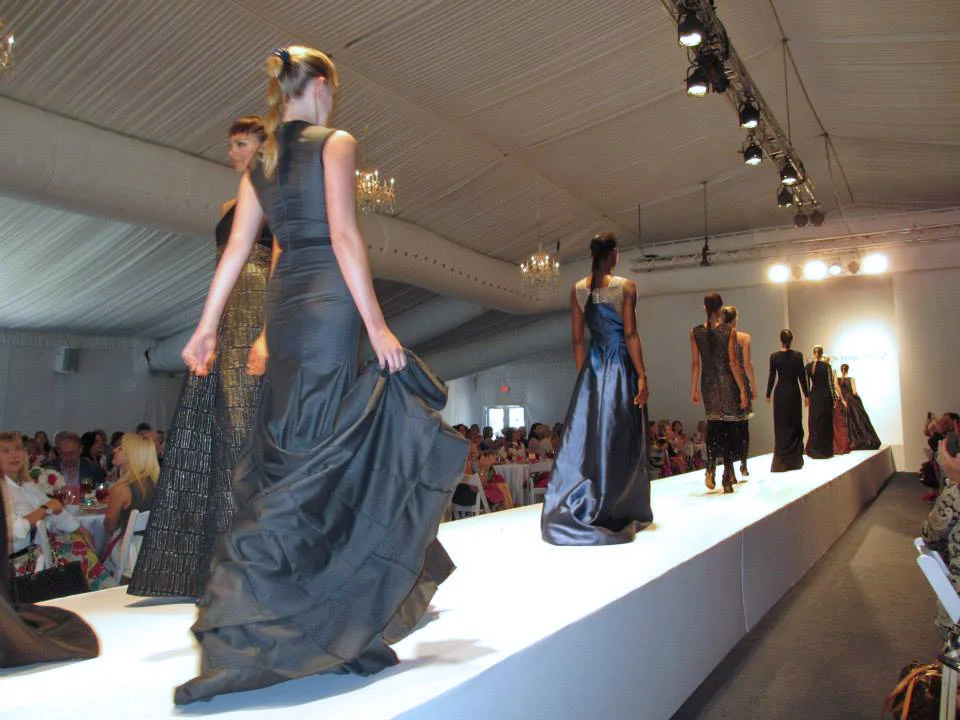 The Saks Fifth Avenue sponsored Carmen Marc Valvo runway show was a hit at the innaugural Naples, Florida Old Bags Luncheon ® event.