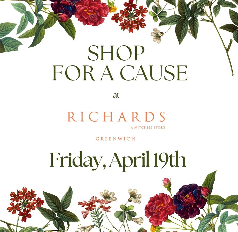 This Friday 📍Head to Richard&rsquo;s on Greenwich Avenue to enjoy an all day shopping experience, for a great cause!

25% of all proceeds will go directly towards YWCA Greenwich&rsquo;s Harmony Project: Services &amp; Support for Safe Relationships 