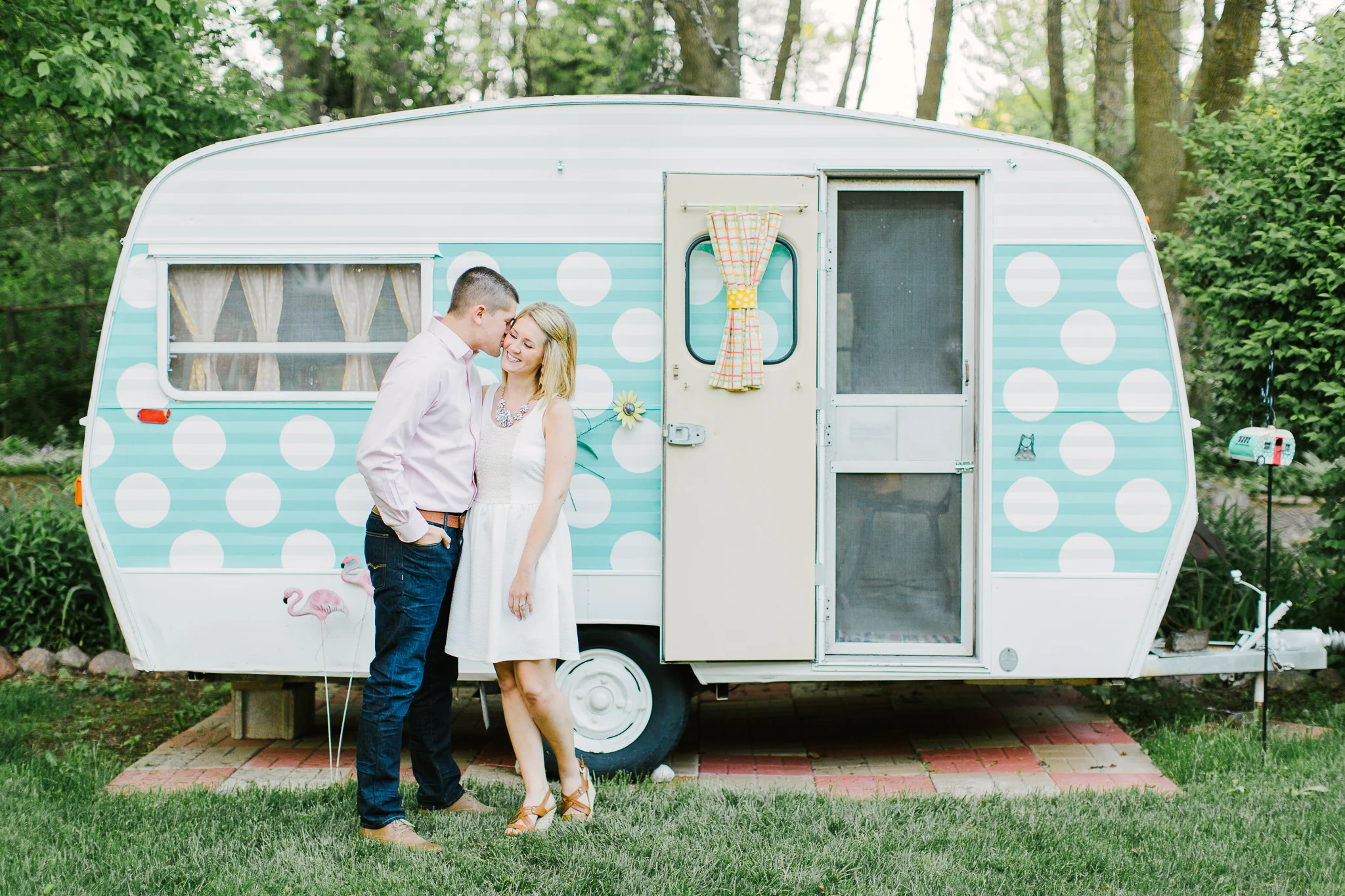The Hollyhock House Engagement Photos | Door County WI Photographer | Courtney and Collin