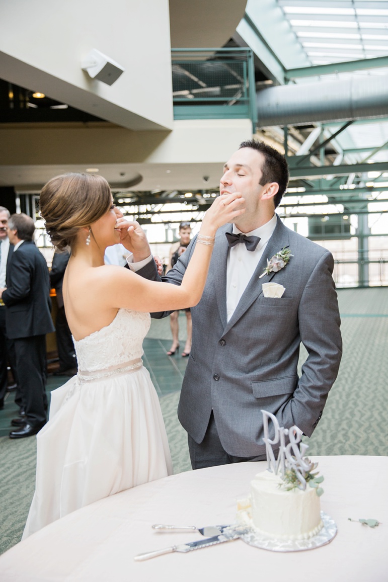 Lambeau Field Wedding The Legends Room Green Bay Packers Milwaukee WI Wedding Photographers Sash and Bow Wedding Coordinators Buds & Bloom Florist The New Dance Machine Legends Club Room 