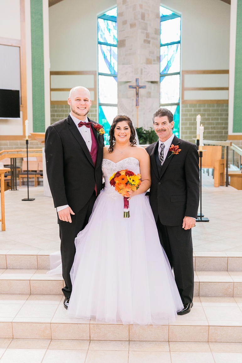 Brillion Wedding Photographer St. Peter the Fisherman Catholic Church, Cobblestone Creek