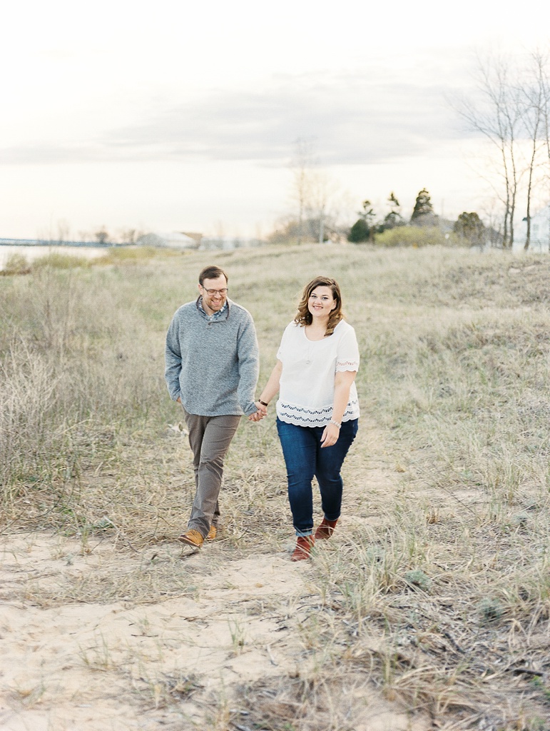 Door County Wisconsin Beach Engagement Pictures