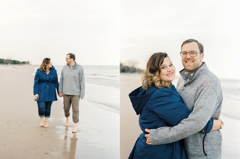 Door County Wisconsin Beach Engagement Pictures