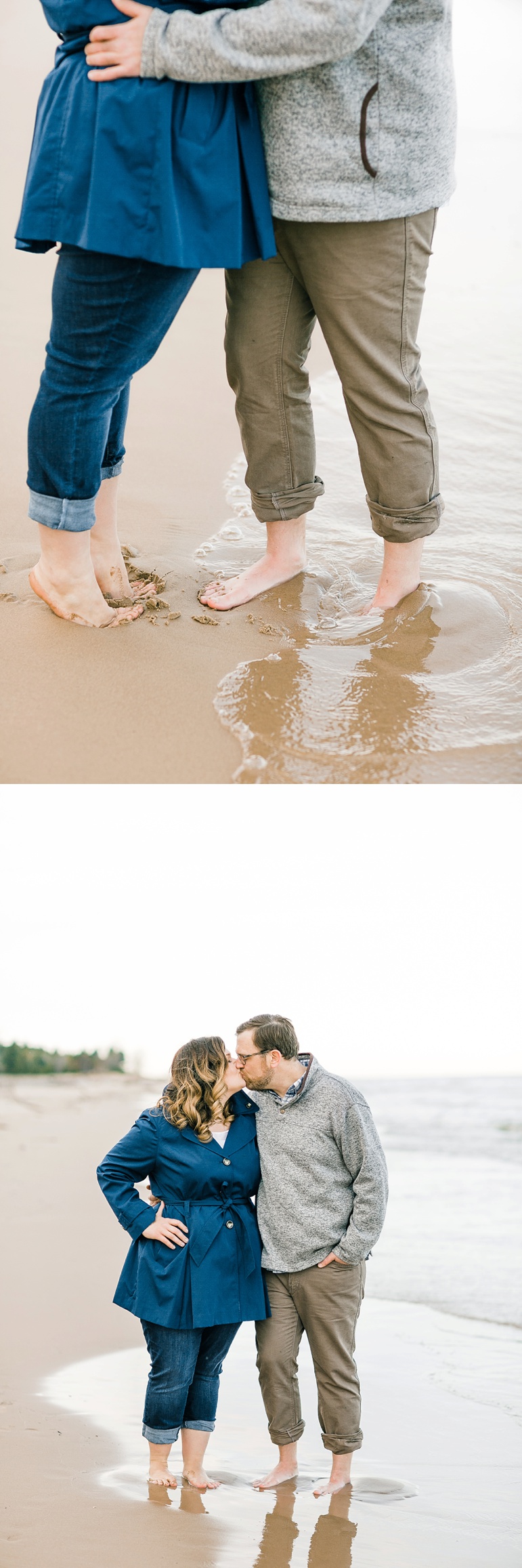 Door County Wisconsin Beach Engagement Pictures