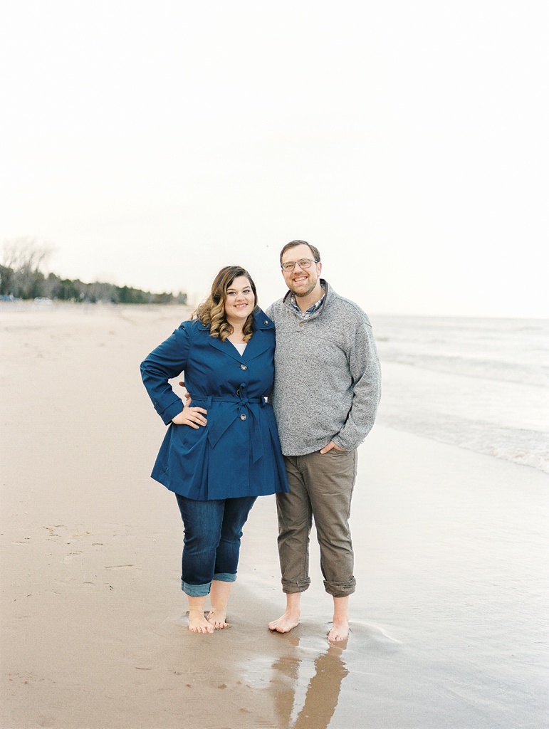 Door County Wisconsin Beach Engagement Pictures