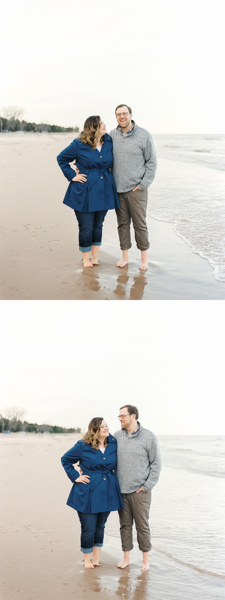 Door County Wisconsin Beach Engagement Pictures