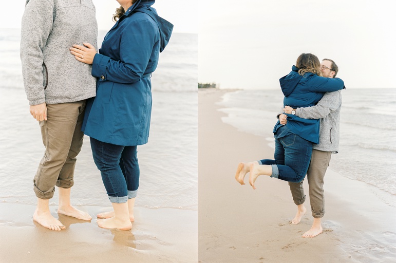 Door County Wisconsin Beach Engagement Pictures