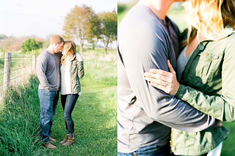 Sheboygan Wisconsin Apple Blossom and Whistling Straits Golf Course Engagement Session