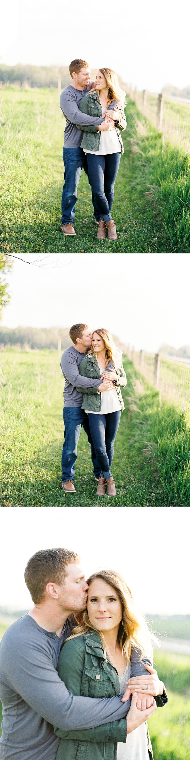 Sheboygan Wisconsin Apple Blossom and Whistling Straits Golf Course Engagement Session