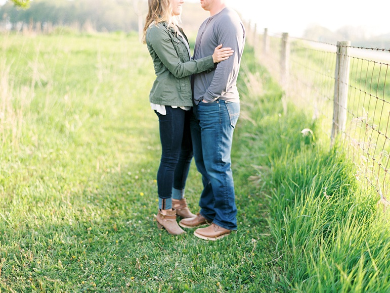 Sheboygan Wisconsin Apple Blossom and Whistling Straits Golf Course Engagement Session