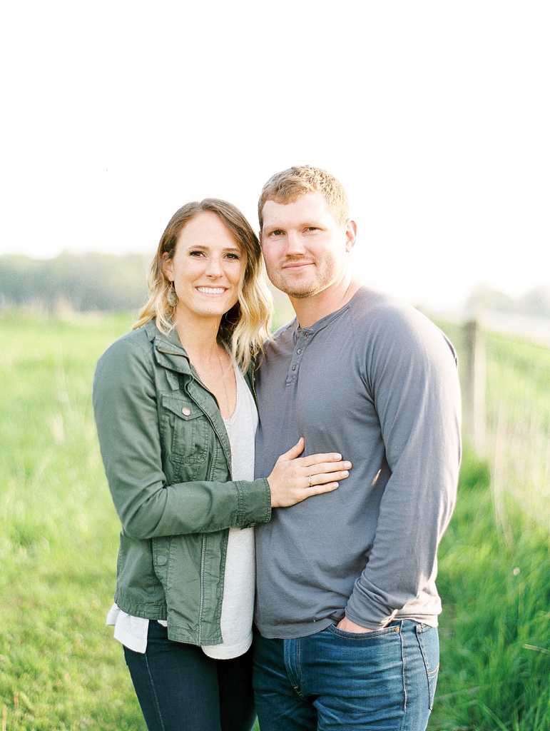 Sheboygan Wisconsin Apple Blossom and Whistling Straits Golf Course Engagement Session