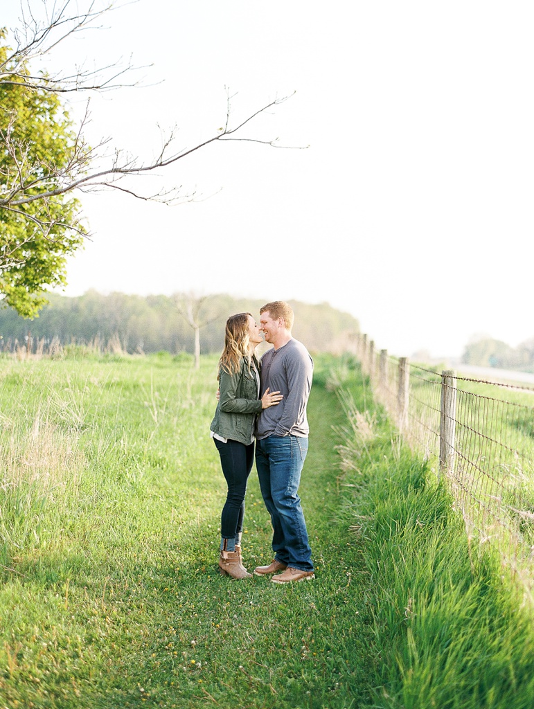 Sheboygan Wisconsin Apple Blossom and Whistling Straits Golf Course Engagement Session