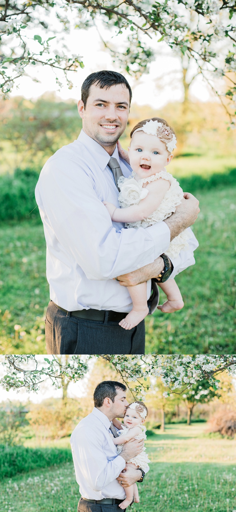 Sheboygan Wisconsin Family Photographer, Apple Blossom Photos, 6 month old baby photo ideas