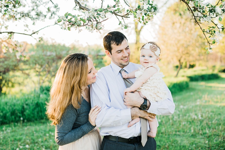 Sheboygan Wisconsin Family Photographer, Apple Blossom Photos, 6 month old baby photo ideas