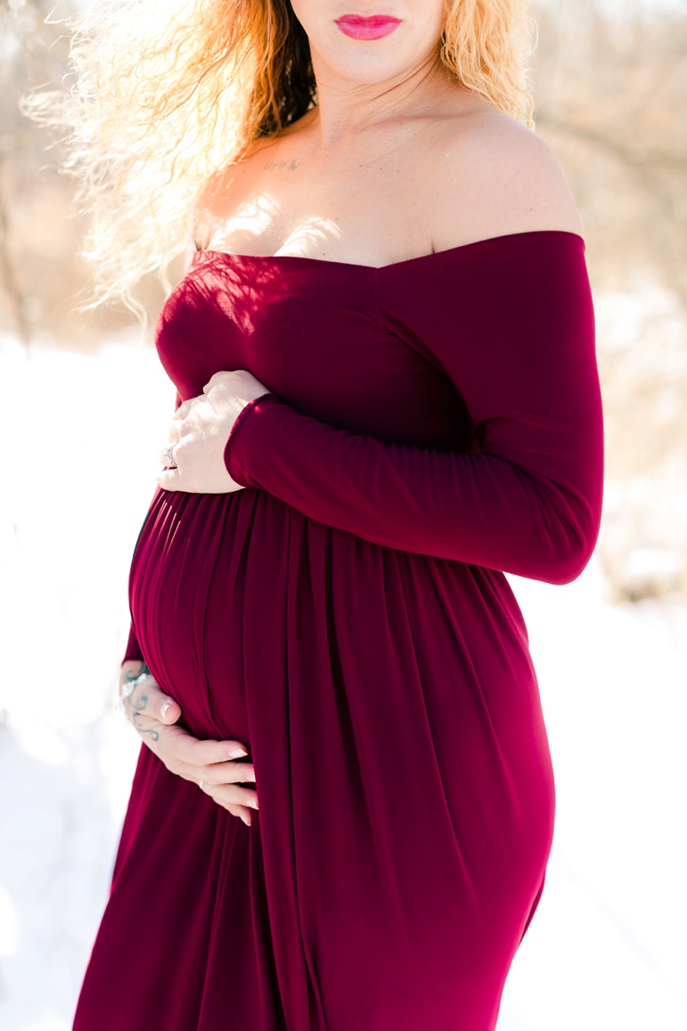 Wisconsin Winter Maternity Photos